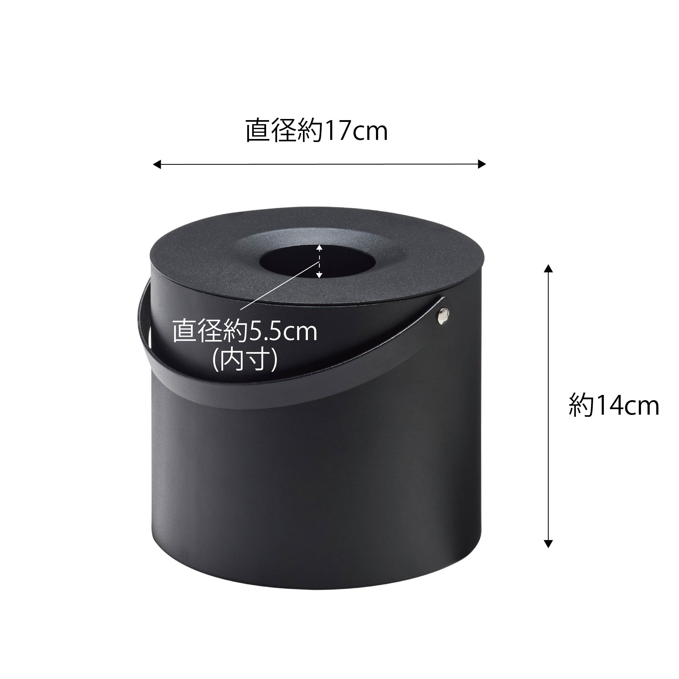 そのまま入れられる蚊取り線香収納ポット 丸型